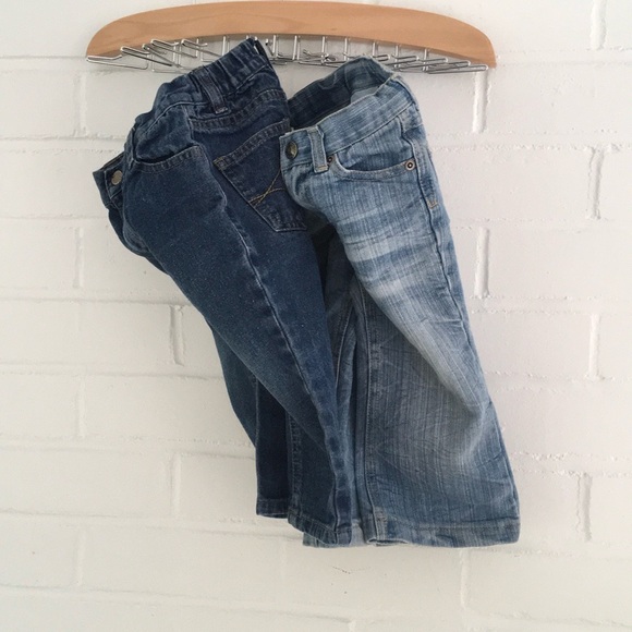 Bundle (2) Toddler Boy Denim Blue Jeans Size 2T And 18 Months - Picture 6 of 6